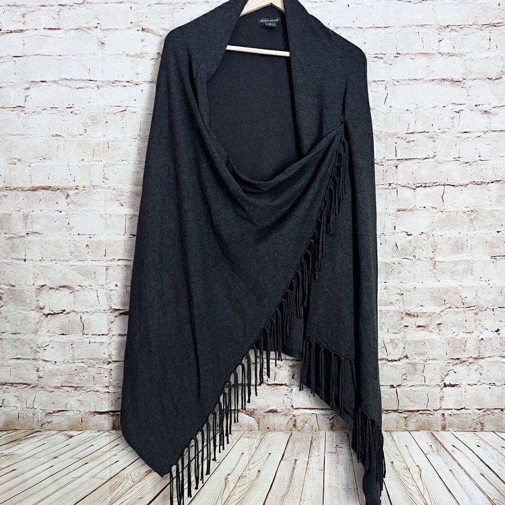 Chelsea & Theodore fringe cardigan sweater